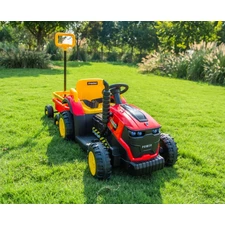 Детский трактор M 6269EBLR-3 красный 3 в 1 электромобиль - толокар фото 14