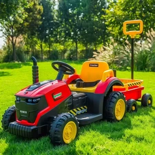 Детский трактор M 6269EBLR-4 синий 3 в 1 электромобиль - толокар фото 14