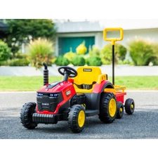 Детский трактор M 6269EBLR-4 синий 3 в 1 электромобиль - толокар фото 37