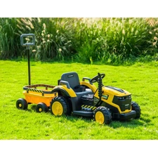 Детский трактор M 6269EBLR-6 желтый 3 в 1 электромобиль - толокар фото 14