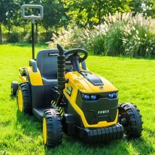 Детский трактор M 6269EBLR-6 желтый 3 в 1 электромобиль - толокар купить