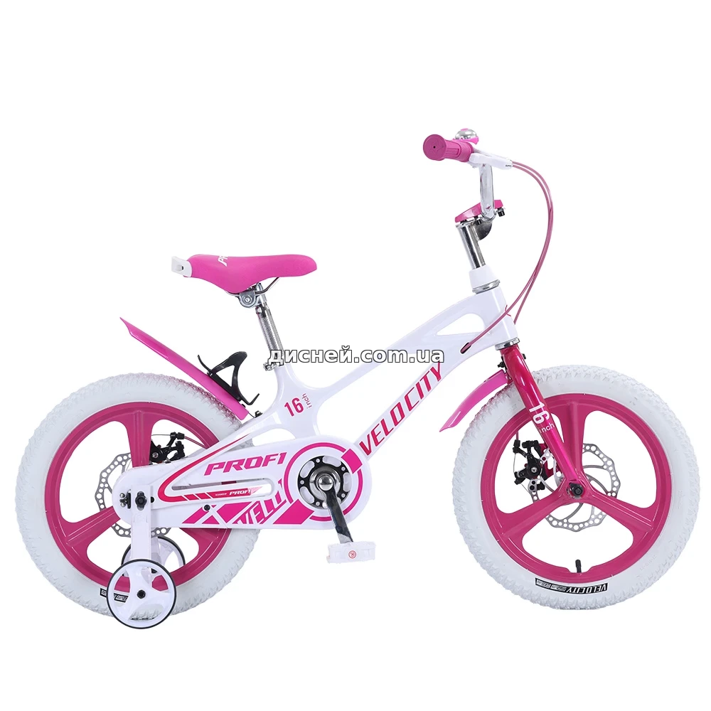 Дитячий велосипед Prof1 Velocity 16д. MB16VCG white білий з