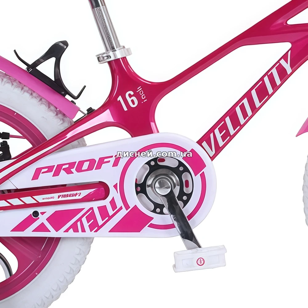 Детский велосипед Prof1 Velocity 16д. MB16VCG white белый с