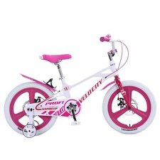 Детский велосипед Prof1 Velocity 18д. MB18VCG white белый с дополнительными колесиками