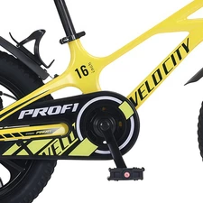 Детский велосипед Prof1 Velocity 18д. MB18VCB yellow желтый с дополнительными колесиками фото 37
