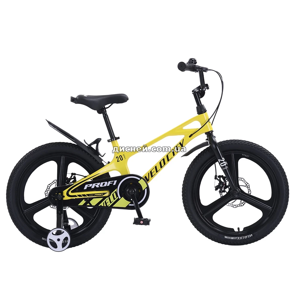 Детский велосипед Prof1 Velocity 20д. MB20VCB yellow желтый со