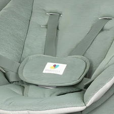 Убаюкивающий центр - шезлонг 9312 зеленый с регулируемым наклоном спинки купить