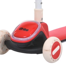 Детский самокат JR3-164-GR зеленый Maxi-big с тремя колесами купить