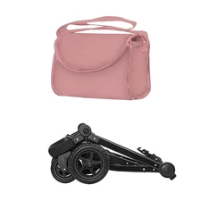 Коляска для куклы Carrello Maestro 9651B Powder pink нежно-розовая 2 в 1 с сумочкой фото 37