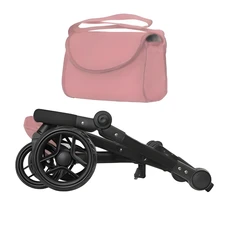Коляска для куклы 2 в 1 Carrello Fortuna 9695 Powder pink нежно-розовая фото 41