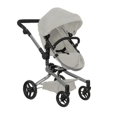 Коляска для куклы 2 в 1 Carrello Fortuna 9695 Light Grey светло-серая фото 14