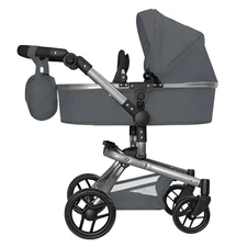 Коляска для куклы 2 в 1 Carrello Fortuna 9695 Grey серая