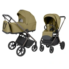 Универсальная коляска Carrello Ultra CRL-6556 Clover Green оливковая 2 в 1 люлька и блок фото 14