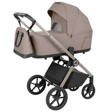 Универсальная коляска Carrello Ultra CRL-6556 Vintage Beige бежевая 2 в 1 люлька и блок