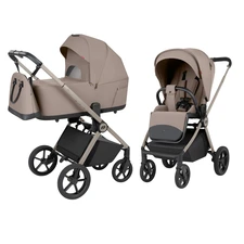 Универсальная коляска Carrello Ultra CRL-6556 Vintage Beige бежевая 2 в 1 люлька и блок фото 14