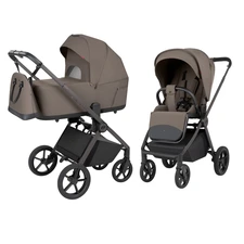 Универсальная коляска Carrello Ultra CRL-6556 Sugar Brown коричневая 2 в 1 люлька и блок фото 14