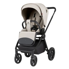 Универсальная коляска Carrello Ultra CRL-6556 Milk Grey светло-серая 2 в 1 люлька и блок купить
