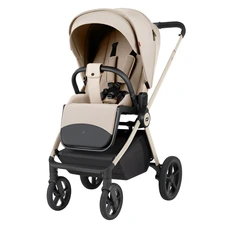 Универсальная коляска Carrello Ultra CRL-6556 Polar Beige светло-бежевая 2 в 1 люлька и блок купить