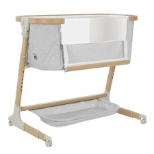 Детская приставная кроватка Carrello Prima CRL-16504 Cloud Grey серая купить