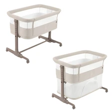 Детская приставная кроватка Carrello Picto CRL-16506 Aori Beige бежевая фото 14