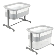 Детская приставная кроватка Carrello Picto CRL-16506 Tao Grey серая фото 14