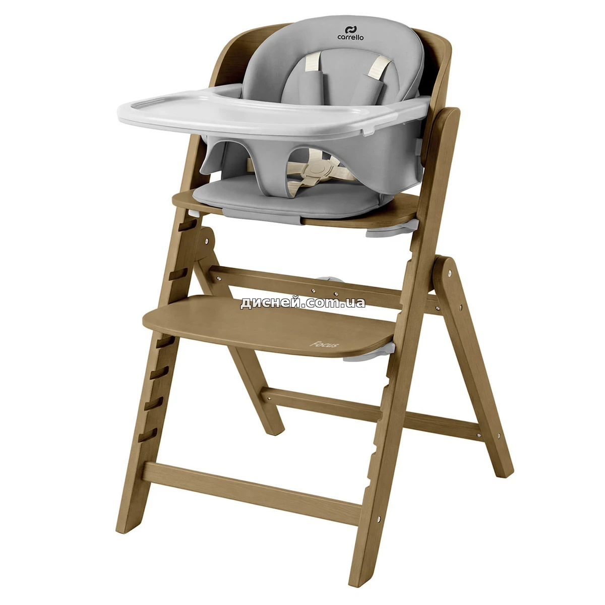 きらら　　　　　　フランス　ヨーロピア輸入家具 Стульчик для кормления Carrello Focus CRL-16801 Whisper Grey серый