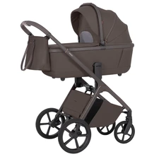 Универсальная коляска 2 в 1 Carrello Vector CRL-6552 Merino Beige серо-коричневая с чехлом на ножки