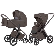 Универсальная коляска 2 в 1 Carrello Vector CRL-6552 Merino Beige серо-коричневая с чехлом на ножки фото 14