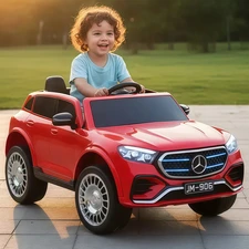 Детский электромобиль M 6355EBLR-3 красный Mercedes с EVA колесами