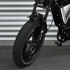 Электрофэтбайк Prof1 Ghost 20д. GS-2001 черный с мотором мощностью 1000W фото 15