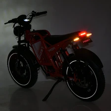 Электрофэтбайк Prof1 Ghost 20д. GS-2003 красный с мотором мощностью 1000W фото 28