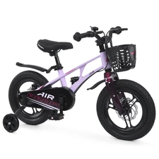 Детский велосипед Prof1 Air Pro 16д. MB 161059 pink розовый с корзинкой