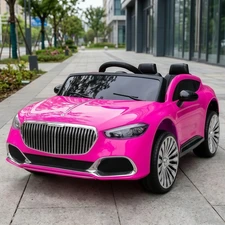 Детский электромобиль M 4864EBLRS-8 розовый Mercedes с мягким сиденьем