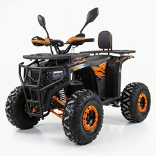 Подростковый квадроцикл ATV007-2-7 черно-оранжевый с мотором 1500W фото 28