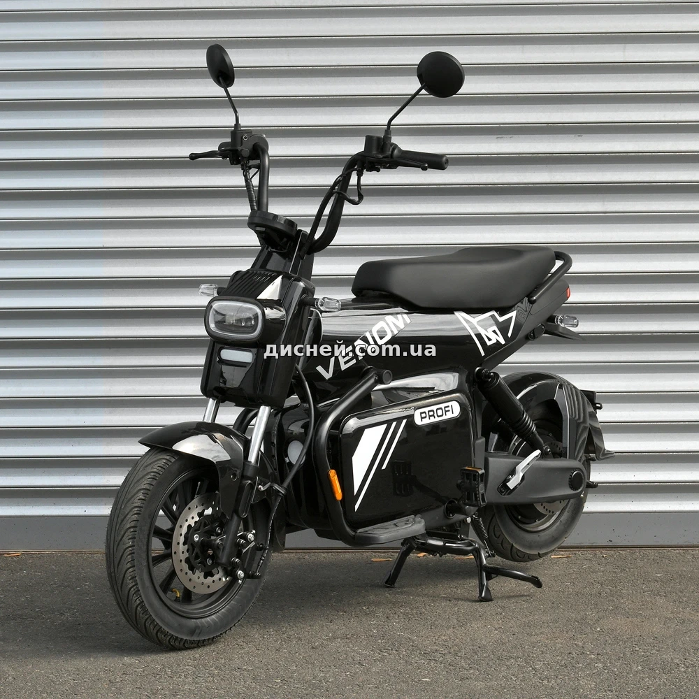 Электробайк Prof1 Venom/Bat 12д. VM-1201 черный с мотором 1500W