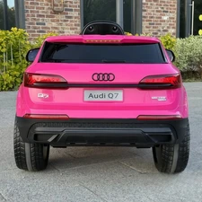 Детский электромобиль M 5796EBLR-8 розовый Audi Q7 с кожаным сиденьем фото 41