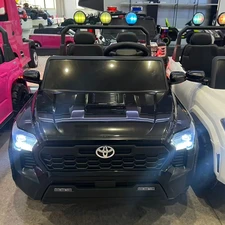 Двухместный детский электромобиль M 6408EBLRS-2 черный Toyota автопокраска