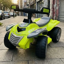 Детский квадроцикл на аккумуляторе M 6367ELR-5-11 зелено-серый