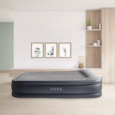 Надувная велюр кровать Intex 64124 размер 203 х 152 х 42 см фото 37