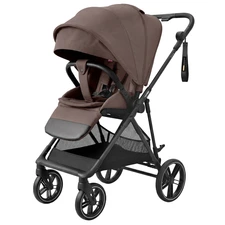 Прогулочная коляска Carrello Extra CRL-5532 Vintage Brown коричневая с реверсивным блоком