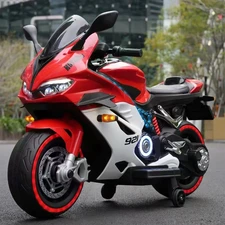 Детский мотоцикл M 6359EL-3-1 красно-белый Ducati с двумя моторами