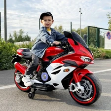 Детский мотоцикл M 6359EL-3-1 красно-белый Ducati с двумя моторами фото 54