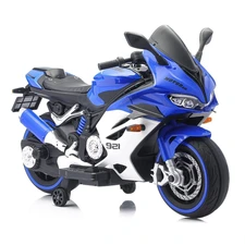 Детский мотоцикл M 6359EL-4-1 сине-белый Ducati с двумя моторами купить