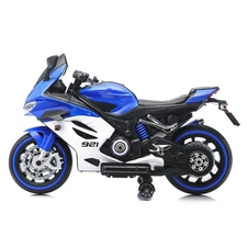 Детский мотоцикл M 6359EL-4-1 сине-белый Ducati с двумя моторами фото 37