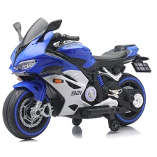 Детский мотоцикл M 6359EL-4-1 сине-белый Ducati с двумя моторами фото 41