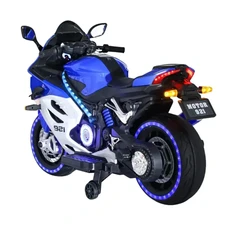 Детский мотоцикл M 6359EL-4-1 сине-белый Ducati с двумя моторами фото 54