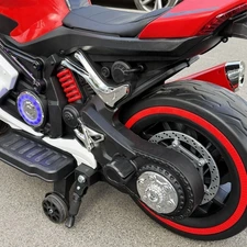 Детский мотоцикл M 6359EL-8-1 розово-белый Ducati с двумя моторами фото 53