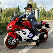Детский мотоцикл M 6359EL-8-1 розово-белый Ducati с двумя моторами фото 41