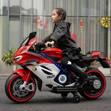 Детский мотоцикл M 6359EL-8-1 розово-белый Ducati с двумя моторами фото 71