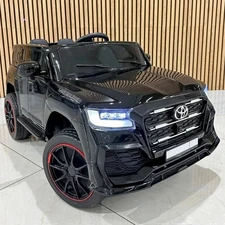 Детский электромобиль джип M 6138EBLRS-2 черный Toyota автопокраска купить